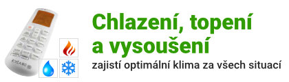 Chlazení, topen a vysoušení zajistí optimální klima za všech situací